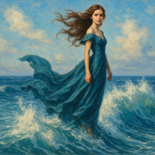 Иллюстрация к роману Александра Грина «Бегущая по волнам»